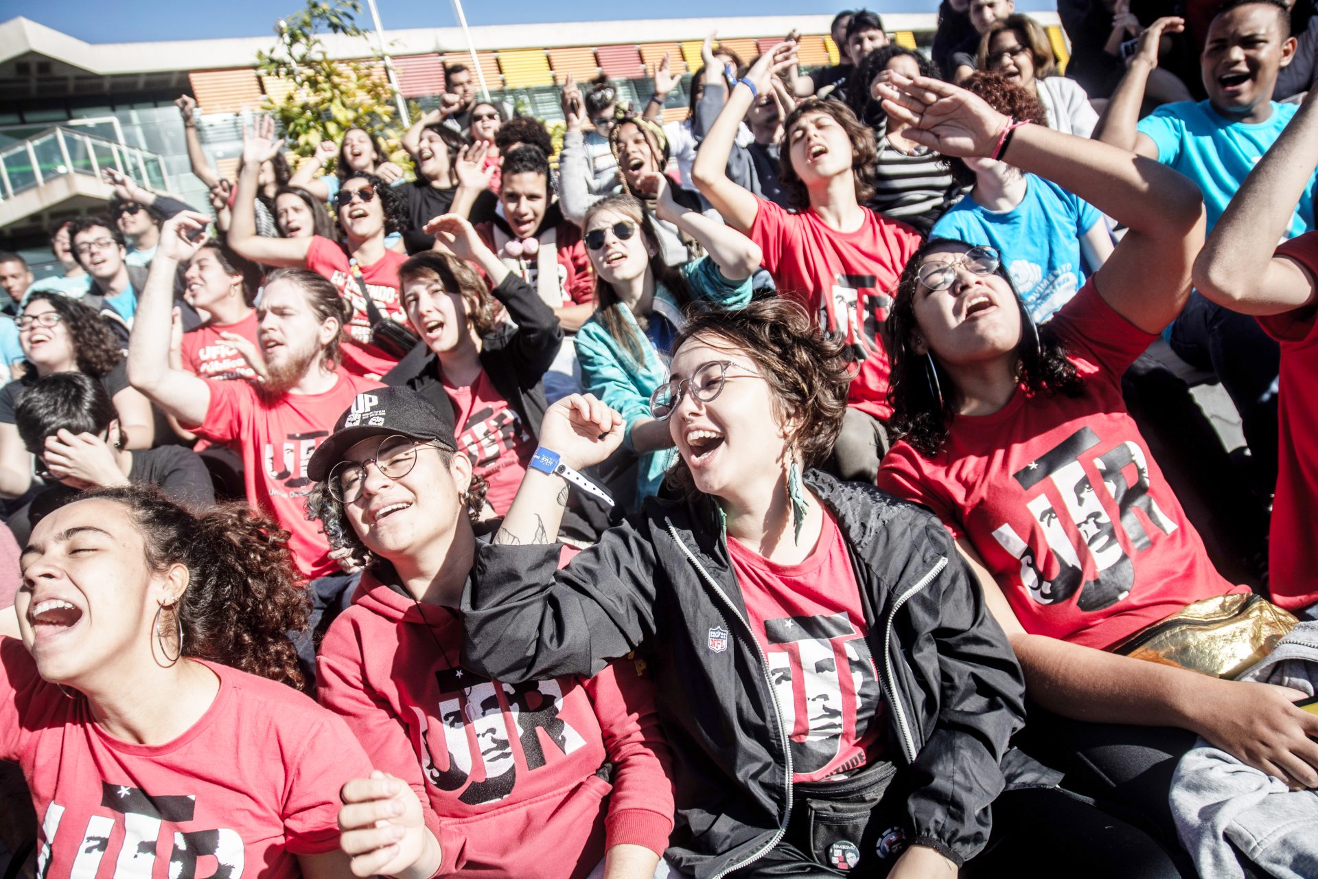 30 ANOS DA UJR. Militantes da União da Juventude Rebelião com muita energia para lutar pelo socialismo. Foto: UJR