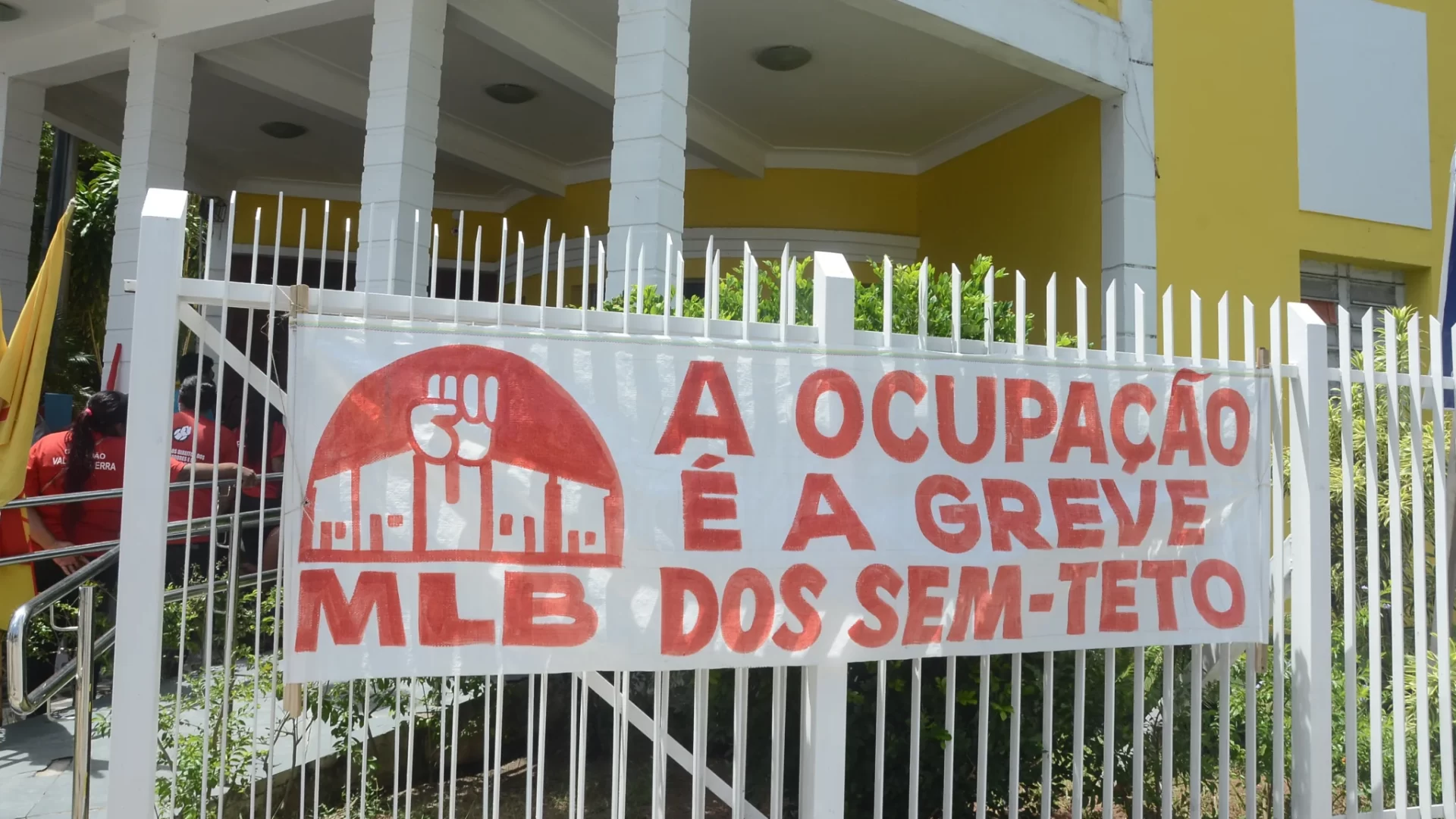 MLB Natal. A ocupação é a greve dos sem-teto. Foto: Reprodução