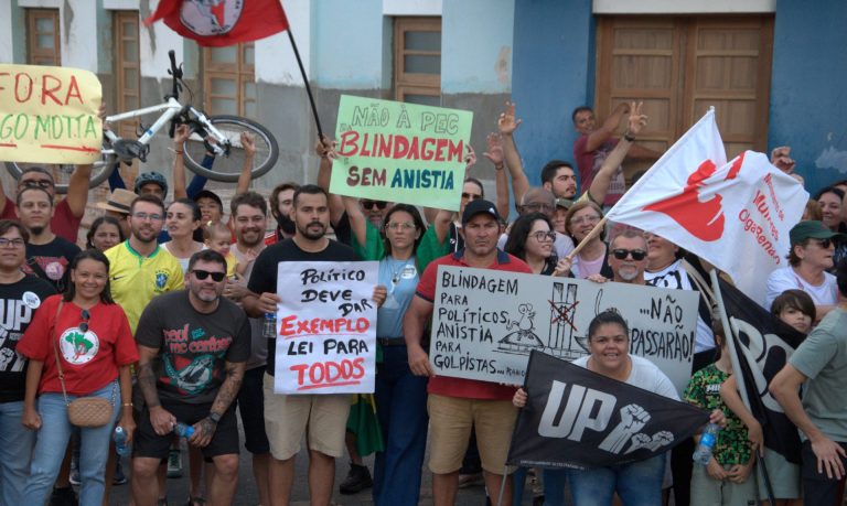 “Fora Hugo Motta!”: ato denuncia Presidente da Câmara como inimigo da classe trabalhadora