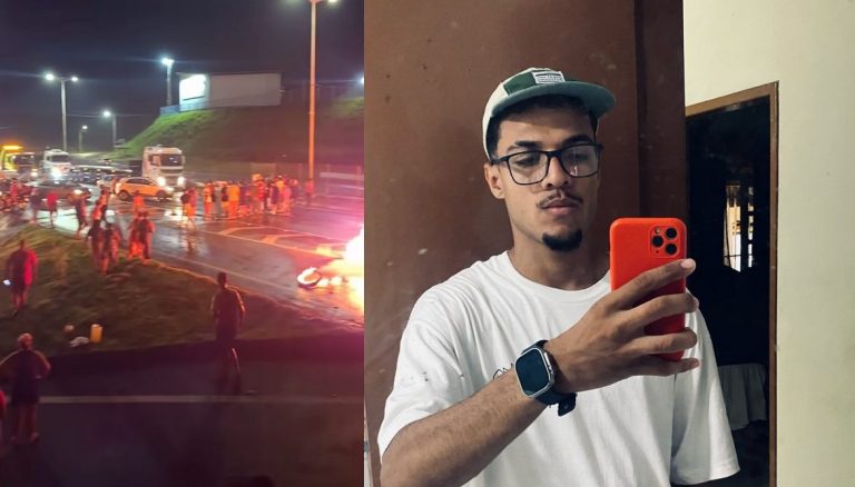 Justiça por Guilherme ES.População realiza manifestação pedindo justiça em Cariacica, Espírito Santo. Foto: Reprodução