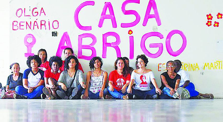 Movimento Olga Benario. ACOLHIMENTO. Ocupações do Olga pela vida das mulheres. Foto: Arquivo