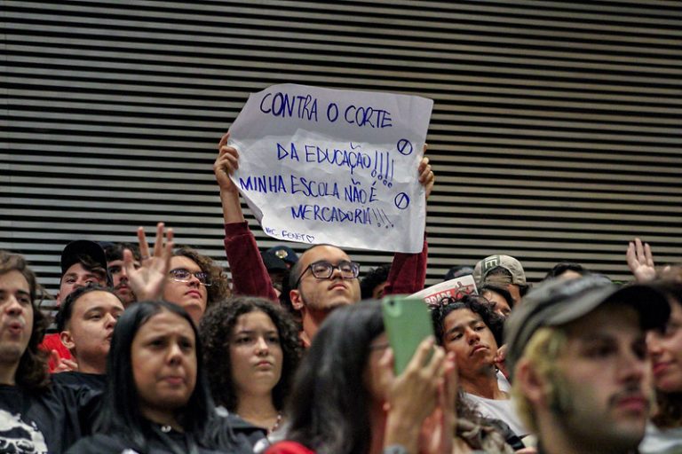 Estudantes e professores lutam contra a precarização do ensino em SP (Foto: Willdaly Souza, Jornal A Verdade)