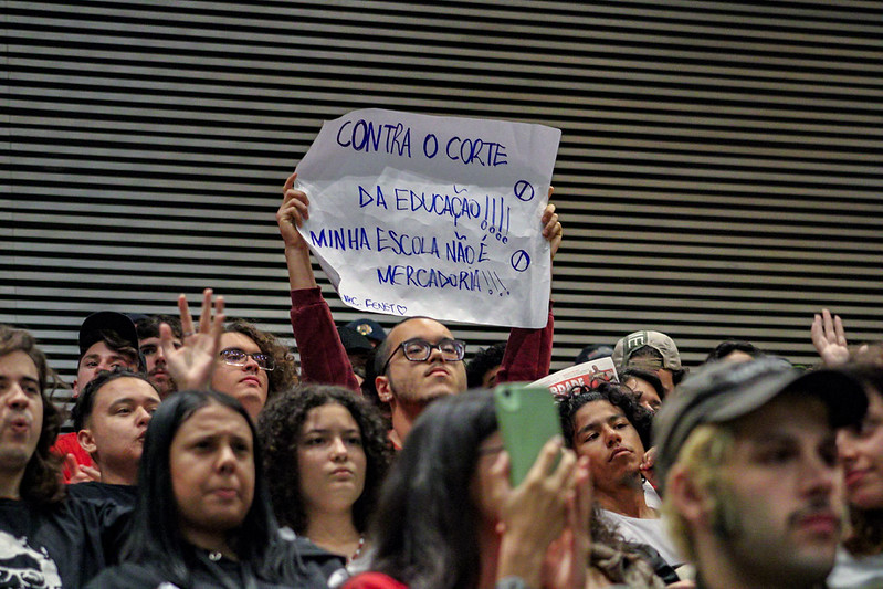 Estudantes e professores lutam contra a precarização do ensino em SP (Foto: Willdaly Souza, Jornal A Verdade)