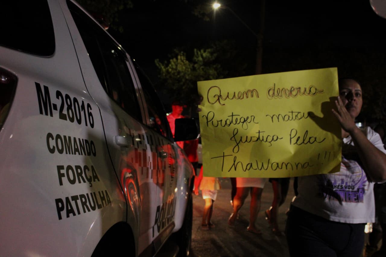 Moradores da Cidade Tiradentes exigem justiça por Thawanna (Foto: Jornal A Verdade)